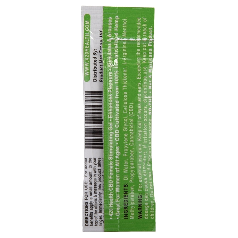 420 Health Female Stimulating Gel Foil