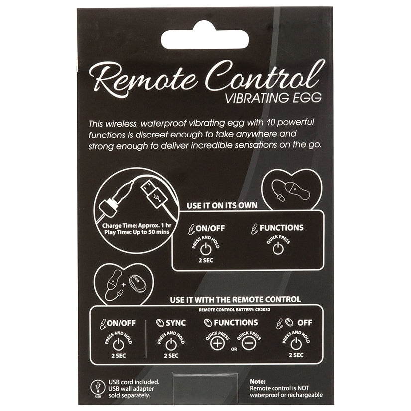 Remote Control Vibrating Egg-Purple