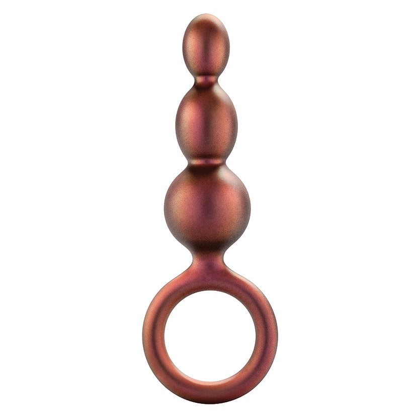 Anal Adventures Matrix Beaded Loop Plug-Copper