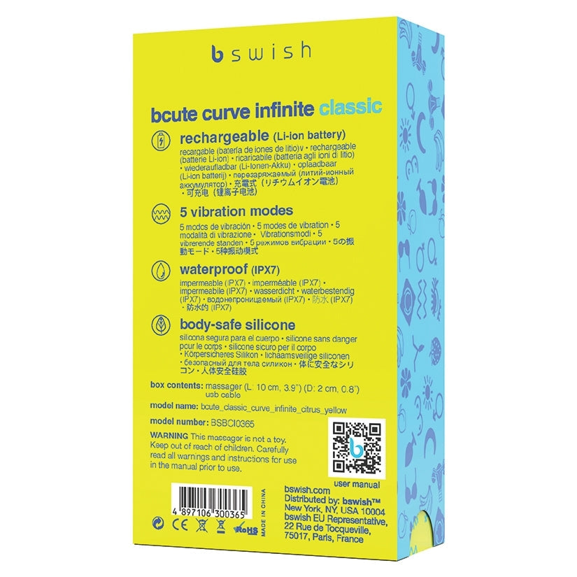 B Swish Bcute Classic Curve Infinite-Citrus Yellow