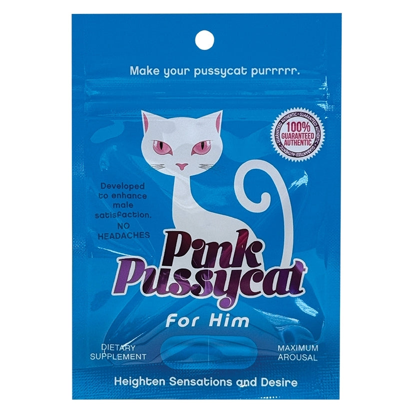 Pink Pussycat For Him Single Pill Display of 24