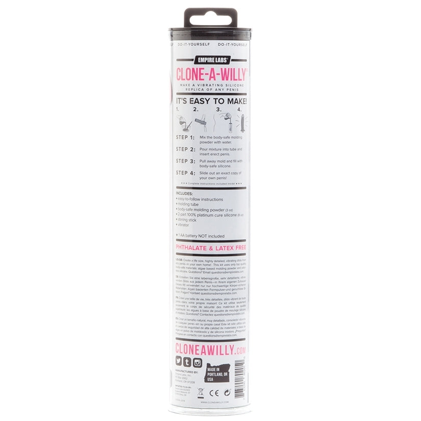 Clone-A-Willy Vibe Kit-Hot Pink