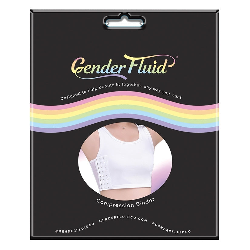 Gender Fluid Chest Compression Binder-White 3XL-Boxed