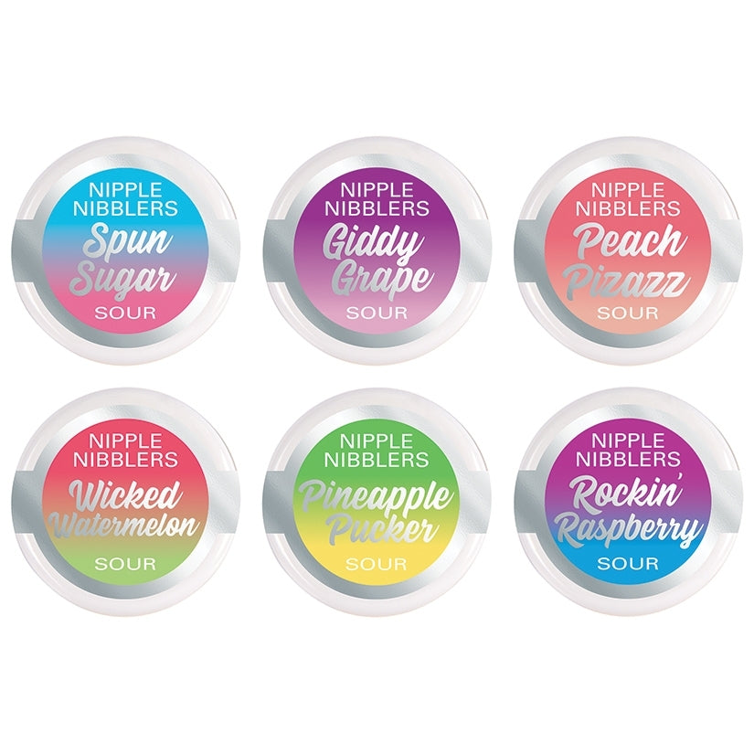 Jelique Nipple Nibblers Sour Pleasure Balm Assorted (Display Bowl/36Pcs) 3g