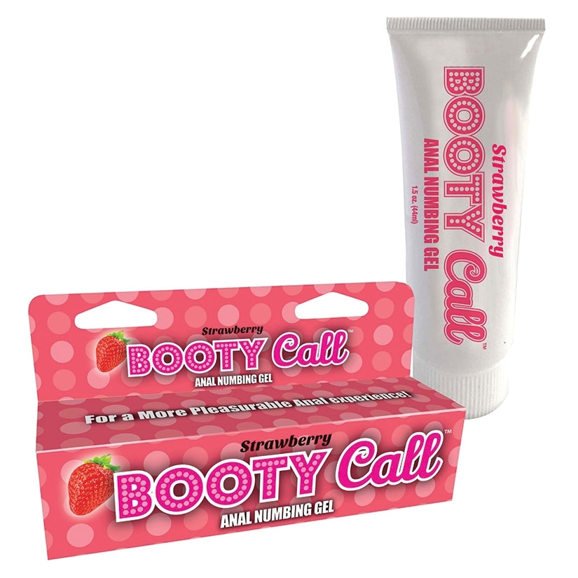 Bootycall Anal Numbing Gel-Strawberry 1.5oz