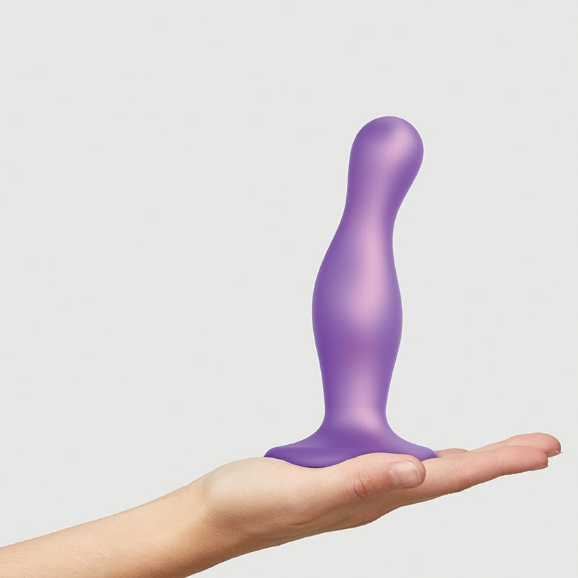 Strap On Me Dildo Plug Curvy-Metallic Purple M