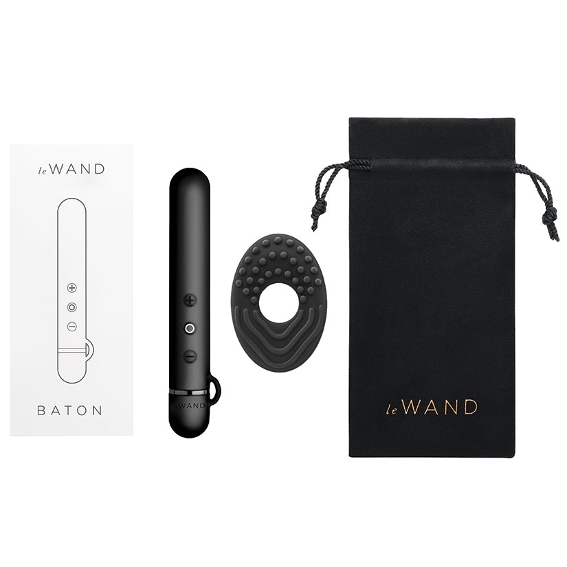 Le Wand Chrome Baton-Black