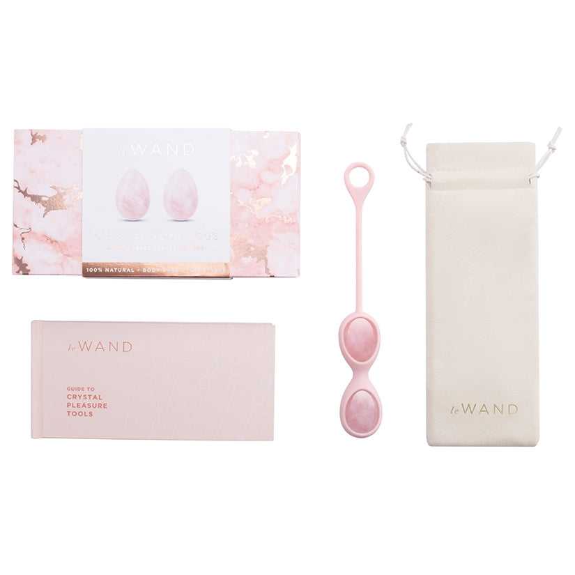Le Wand Crystal Yoni Eggs-Rose Quartz