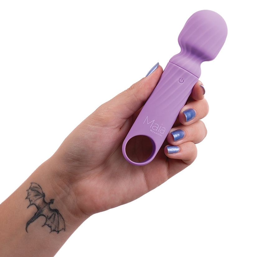 Maia Vibelite Dolly Rechargeable Silicone Mini Wand-Purple