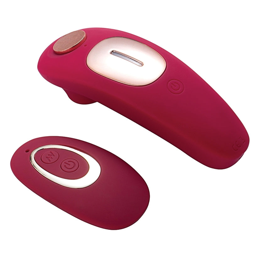 Maia Remi Remote Control Suction Vibe-Red