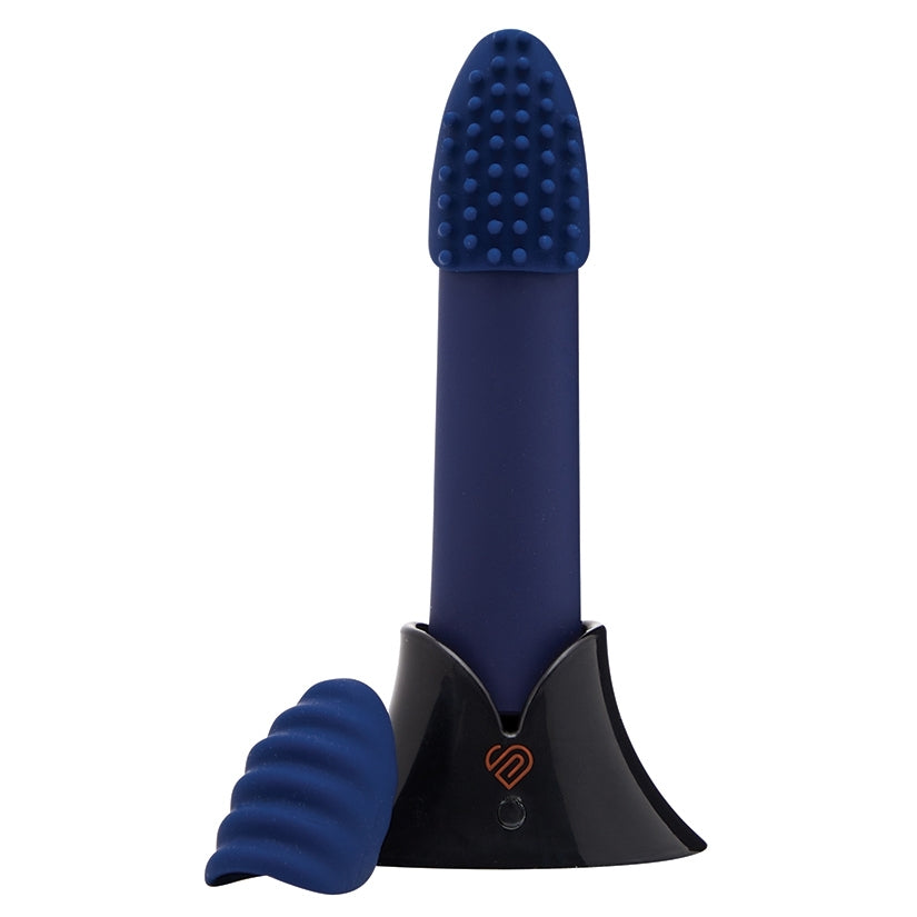 Sensuelle Point Plus 20 Function Bullet & Sleeves-Navy Blue