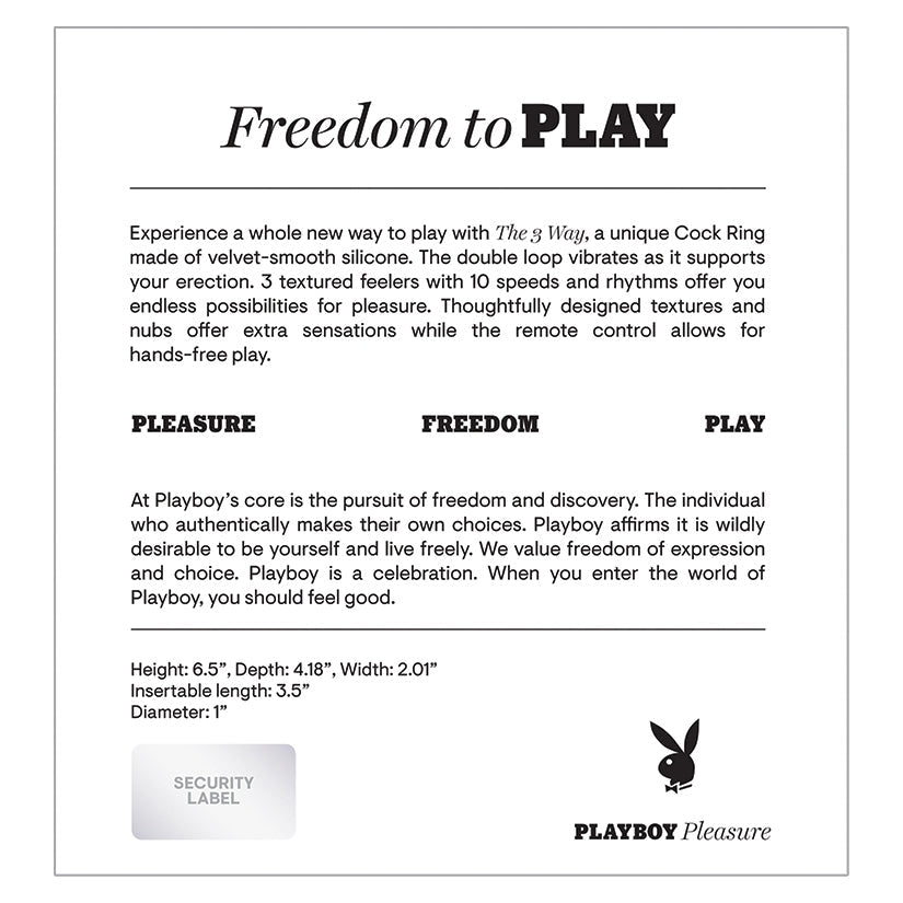 Playboy Pleasure The 3 Way