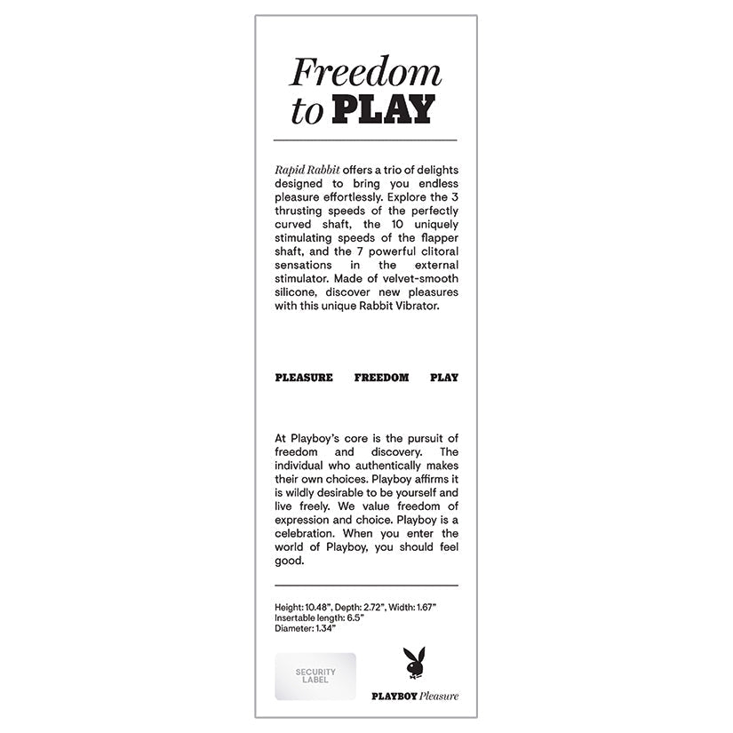 Playboy Pleasure Rapid Rabbit