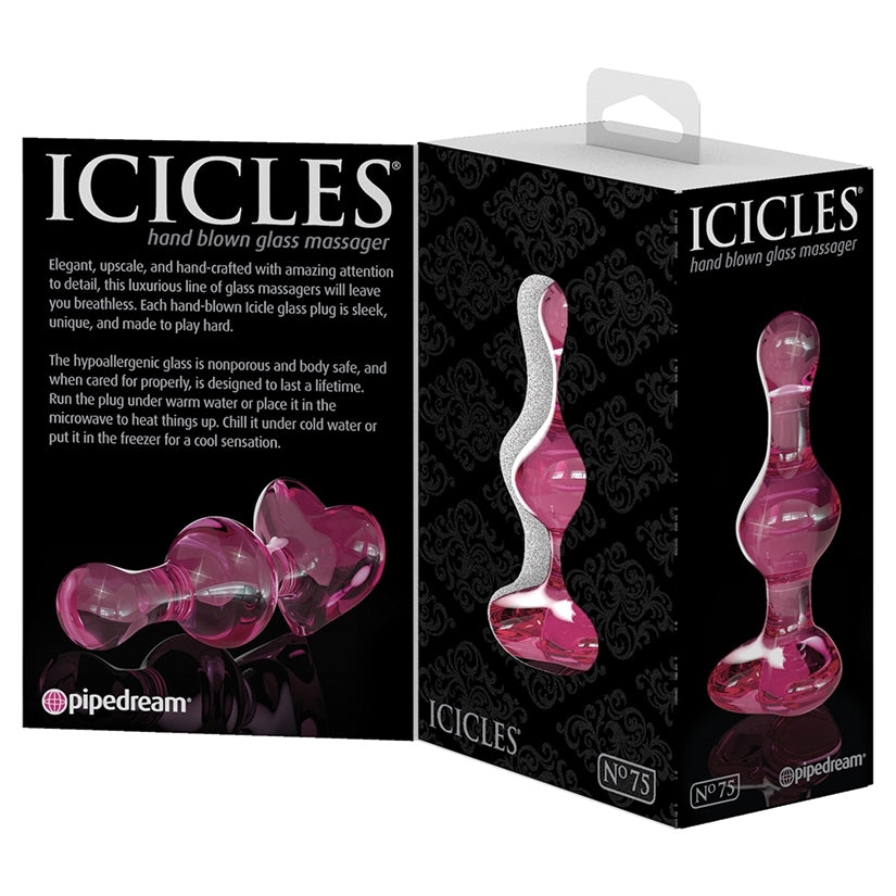 Icicles No.75 Heart Shaped Plug-Pink