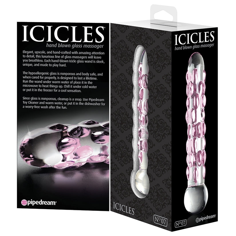 Icicles No.7-Pink Speckels 7