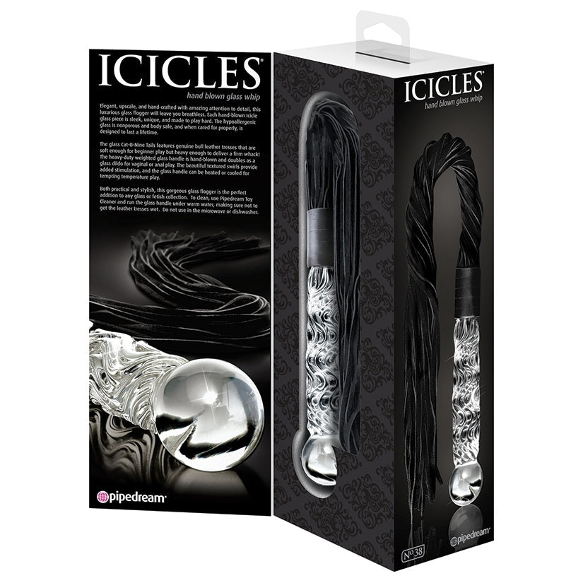 Icicles No.38-Hand Blown Glass Whip