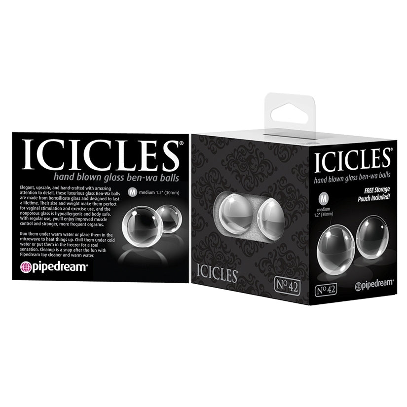 Icicles No.42-Ben-Wa Balls-Clear Medium 1.2