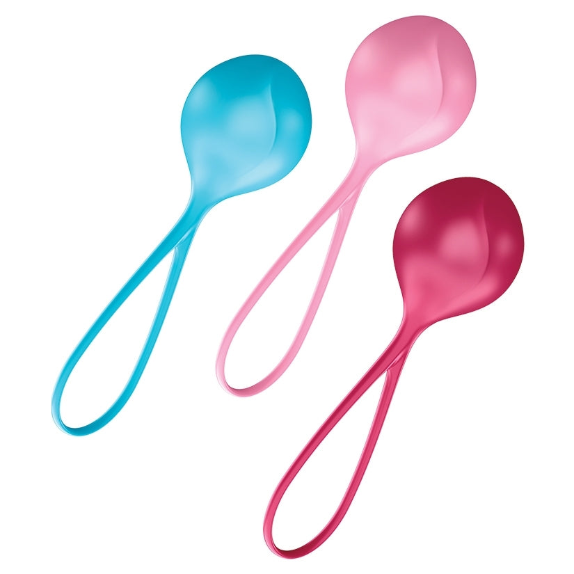 Satisfyer LoveBalls C03 Single-Assorted Colors (Set of 3)
