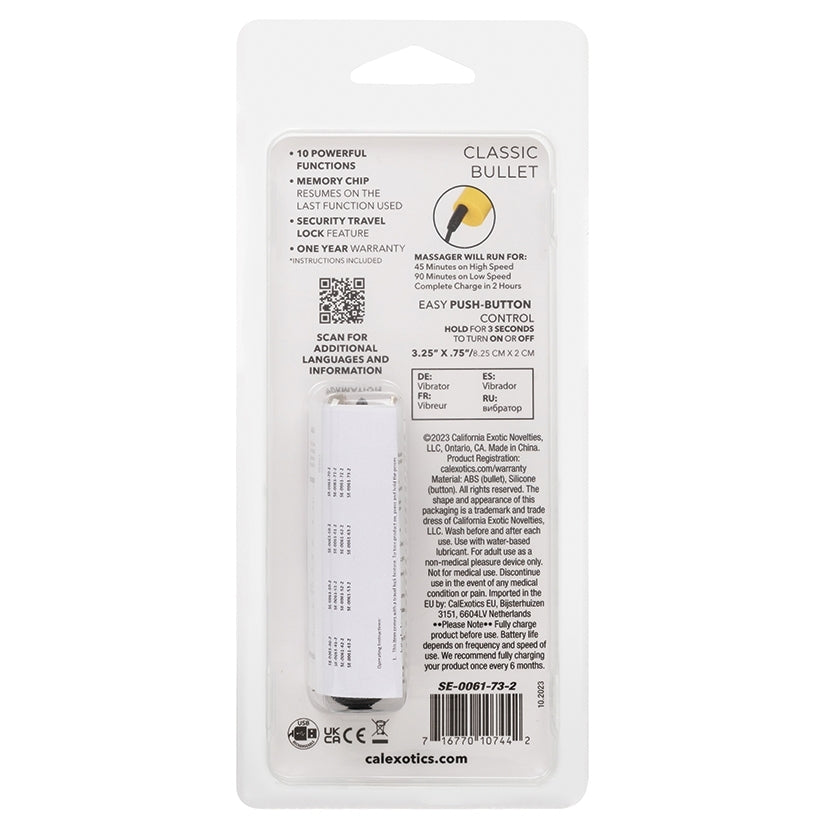 Turbo Buzz Classic Bullet-Yellow