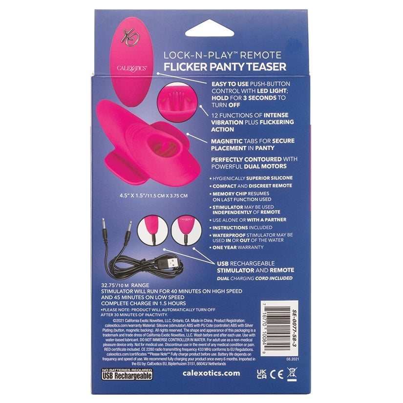 Lock N Play Remote Flicker Panty Teaser