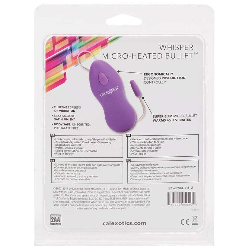Classic Whisper Micro-Heated Bullet-Purple