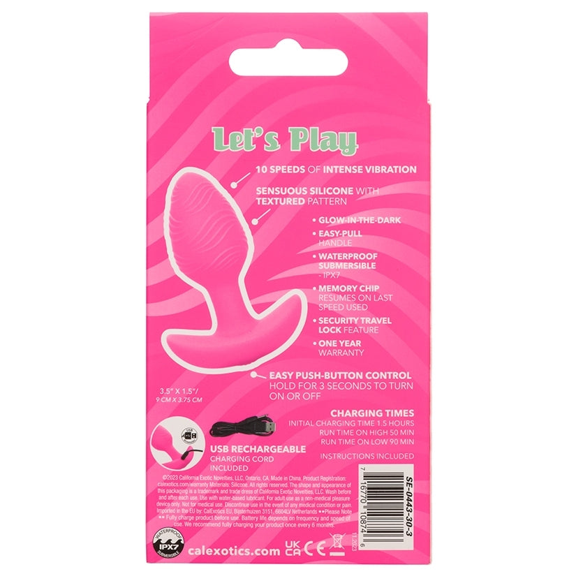 Cheeky Vibrating Glow-In-The-Dark Butt Plug