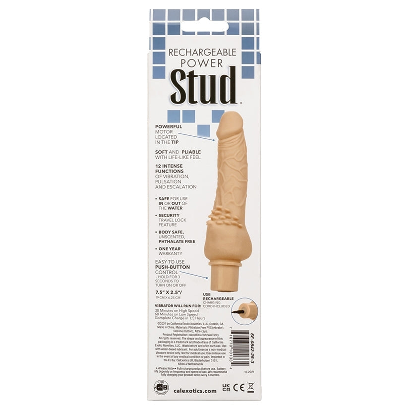 Rechargeable Power Stud Cliterrific-Ivory