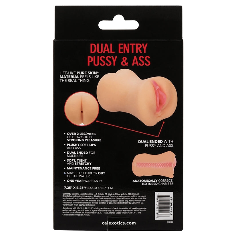 Stroke It Dual Entry Pussy & Ass-Ivory