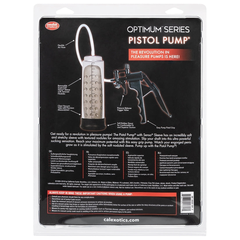 Optimum Series Pistol Pump with Senso Sleeve-Clear