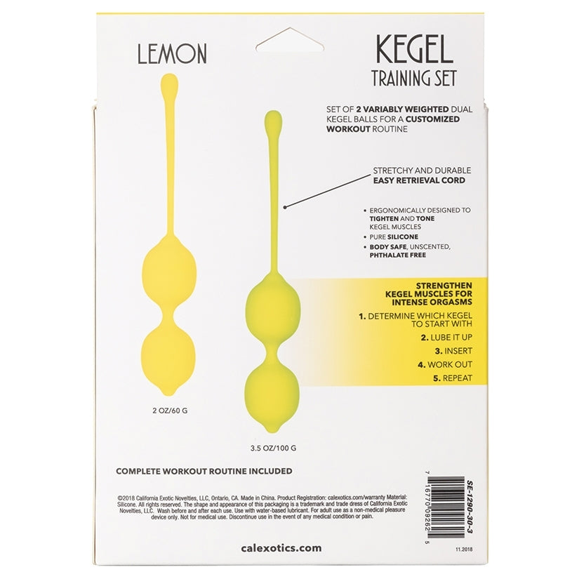 Kegel Training Set-Lemon