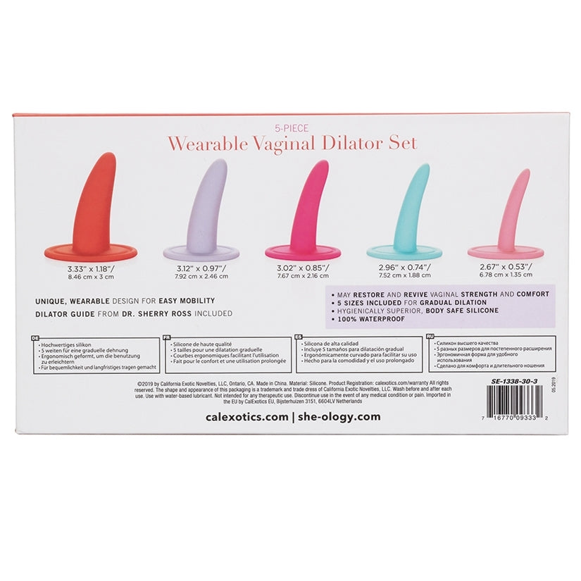 She-ology 5 Piece Wearable Vaginal Dilator Set