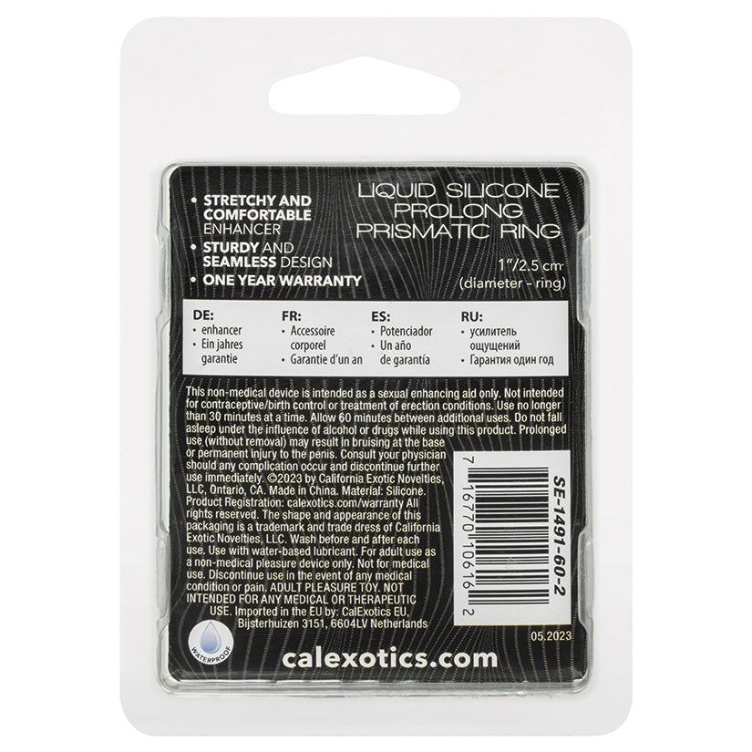 Alpha Liquid Silicone Prolong Prismatic Ring