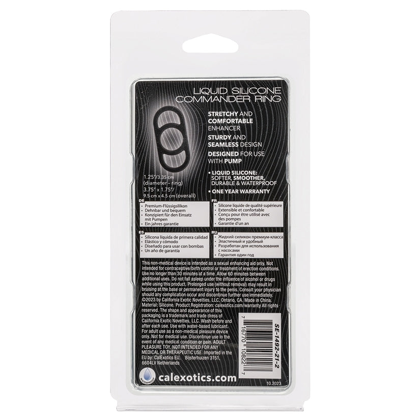 Alpha Liquid Silicone Commander Ring - Black
