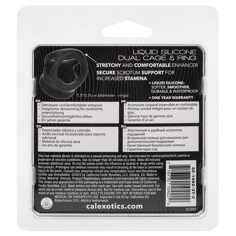 Alpha Liquid Silicone Dual Cage & Ring