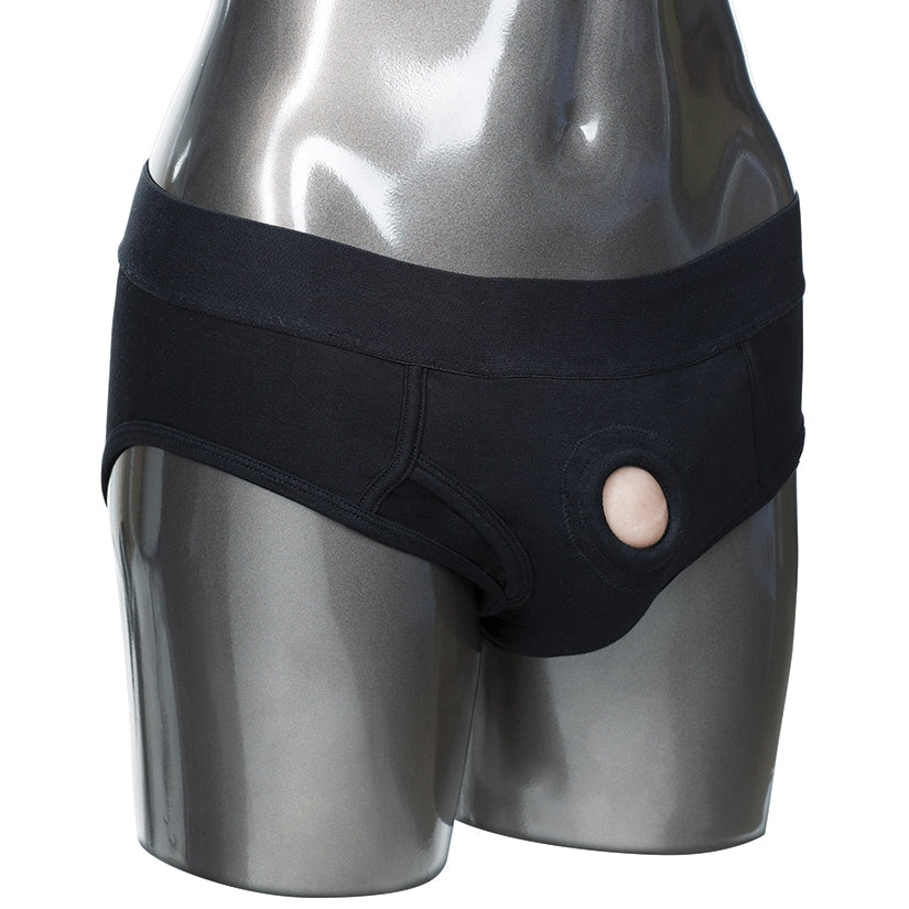 Packer Gear Brief Harness-Black L/XL