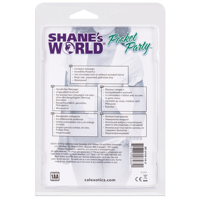 Shane's World Pocket Party-Purple