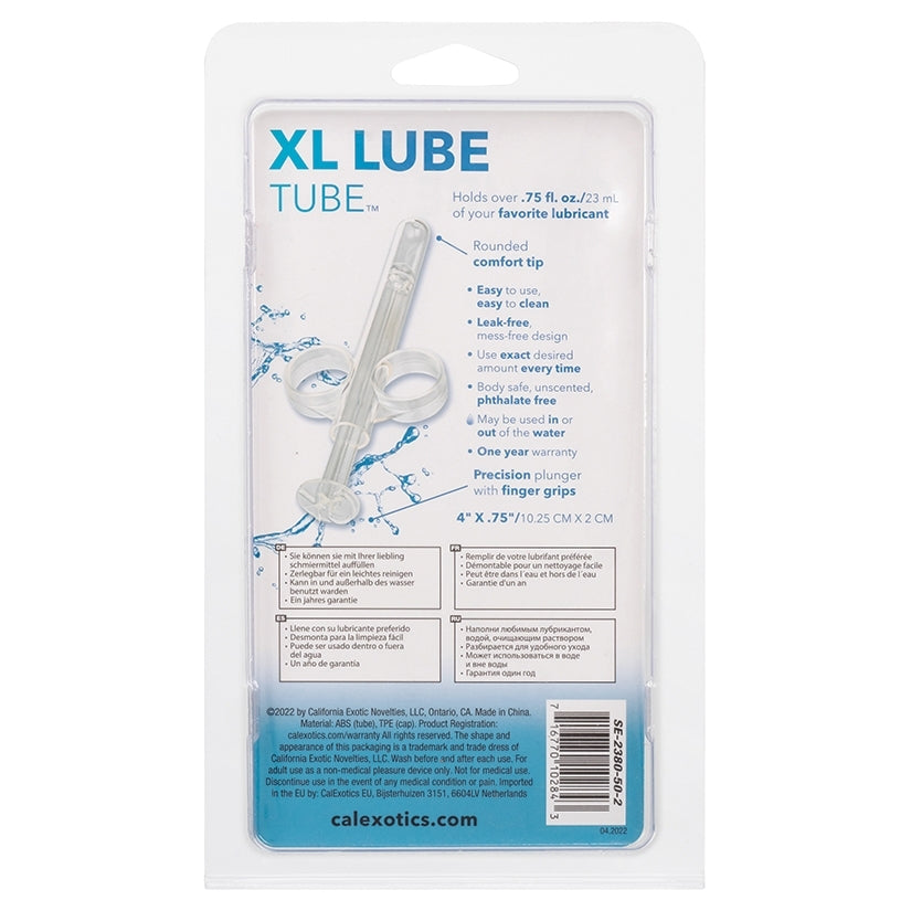 XL Lube Tube-Clear