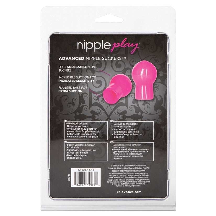 nipple play Advanced Nipple Suckers-Pink