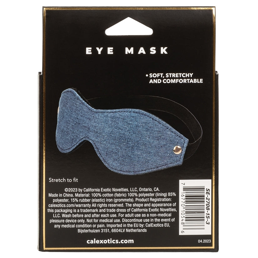 Ride 'Em Premium Denim Collection Eye Mask