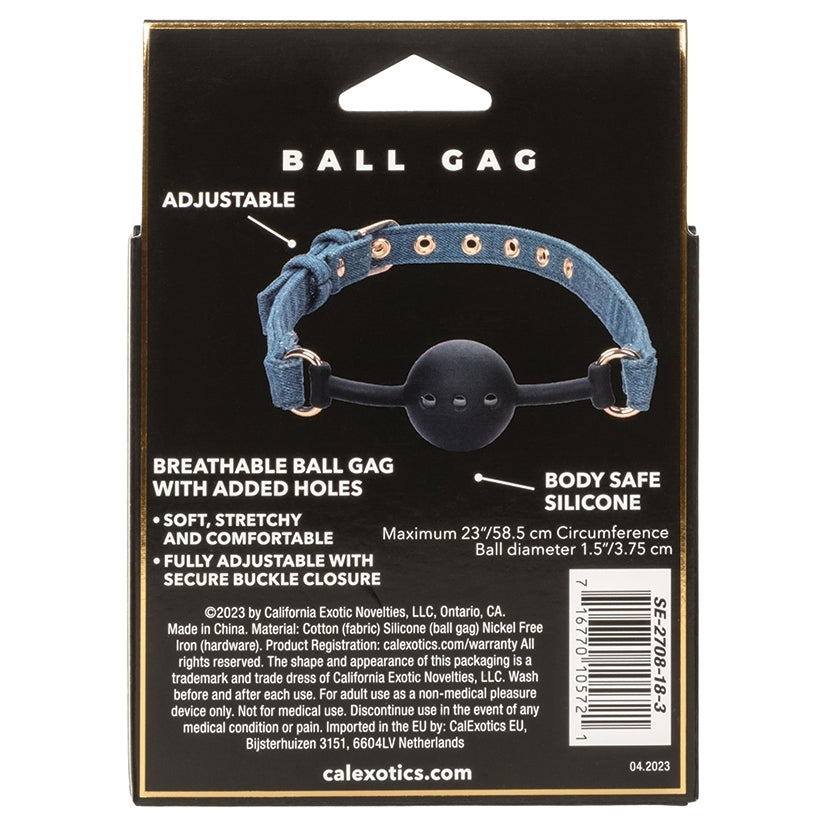 Ride 'Em Premium Denim Collection Ball Gag