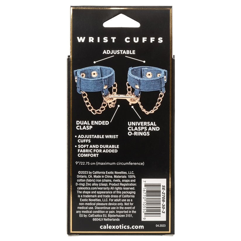Ride 'Em Premium Denim Collection Wrist Cuffs