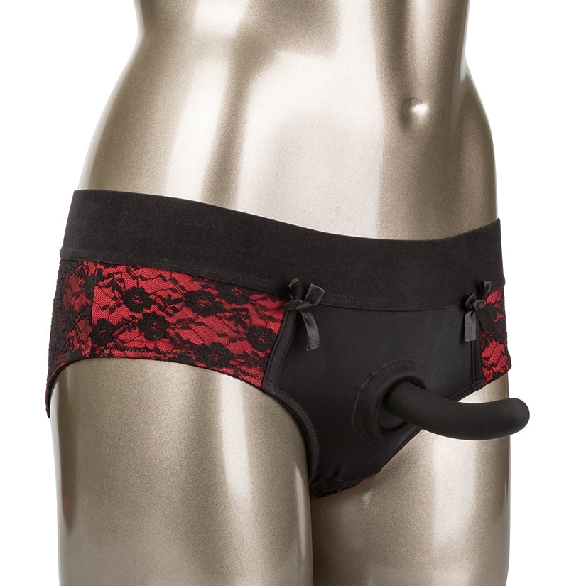 Scandal Crotchless Pegging Panty Set L/XL