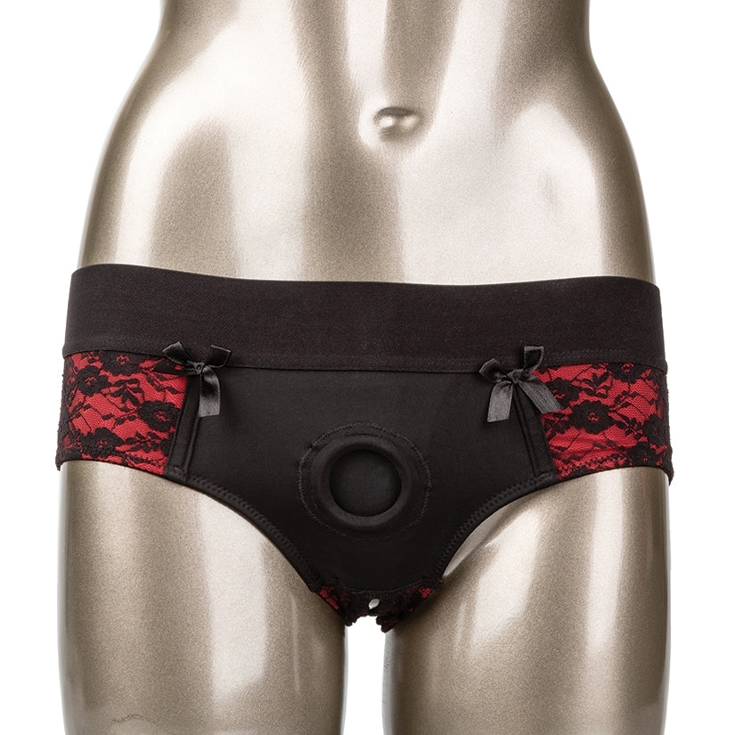 Scandal Crotchless Pegging Panty Set L/XL