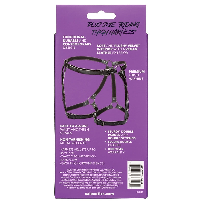 Euphoria Collection Plus Size Riding Thigh Harness