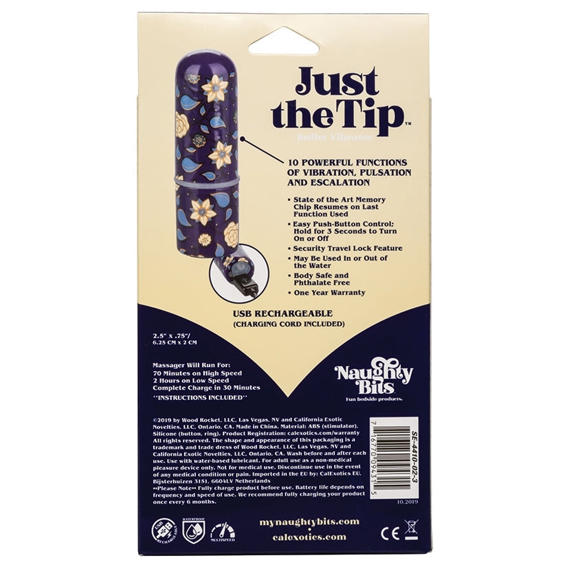 Naughty Bits Just the Tip Bullet Vibrator