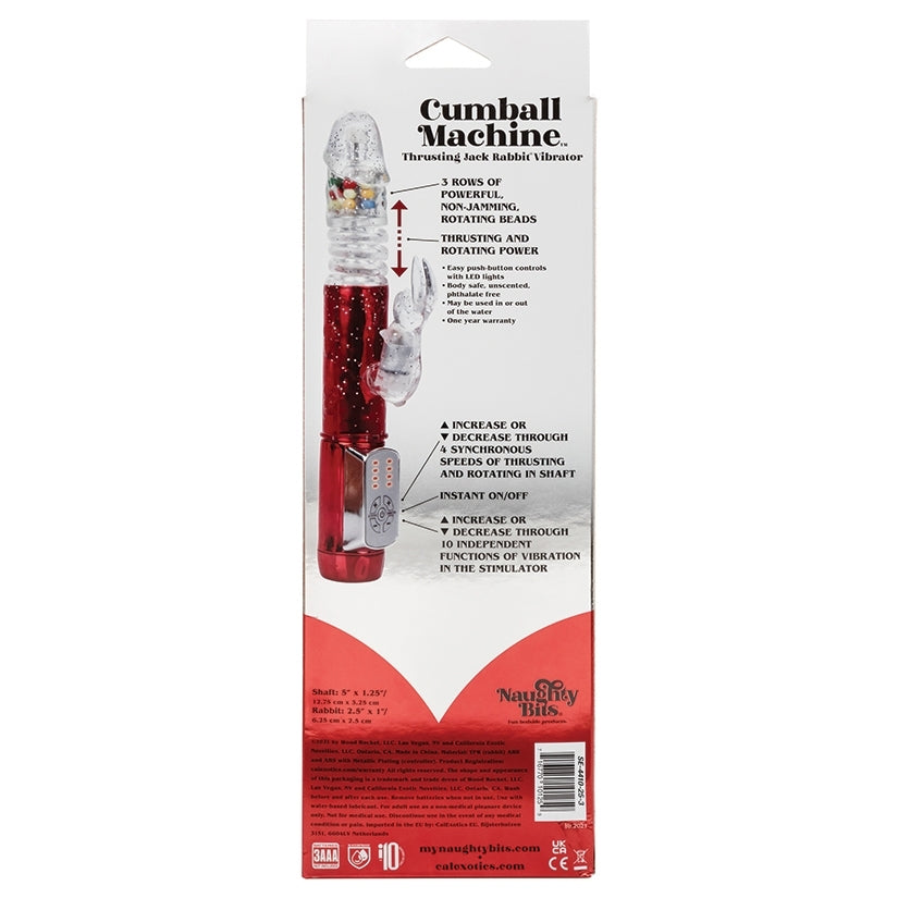 Naughty Bits Cumball Machine Thrusting Jack Rabbit Vibrator