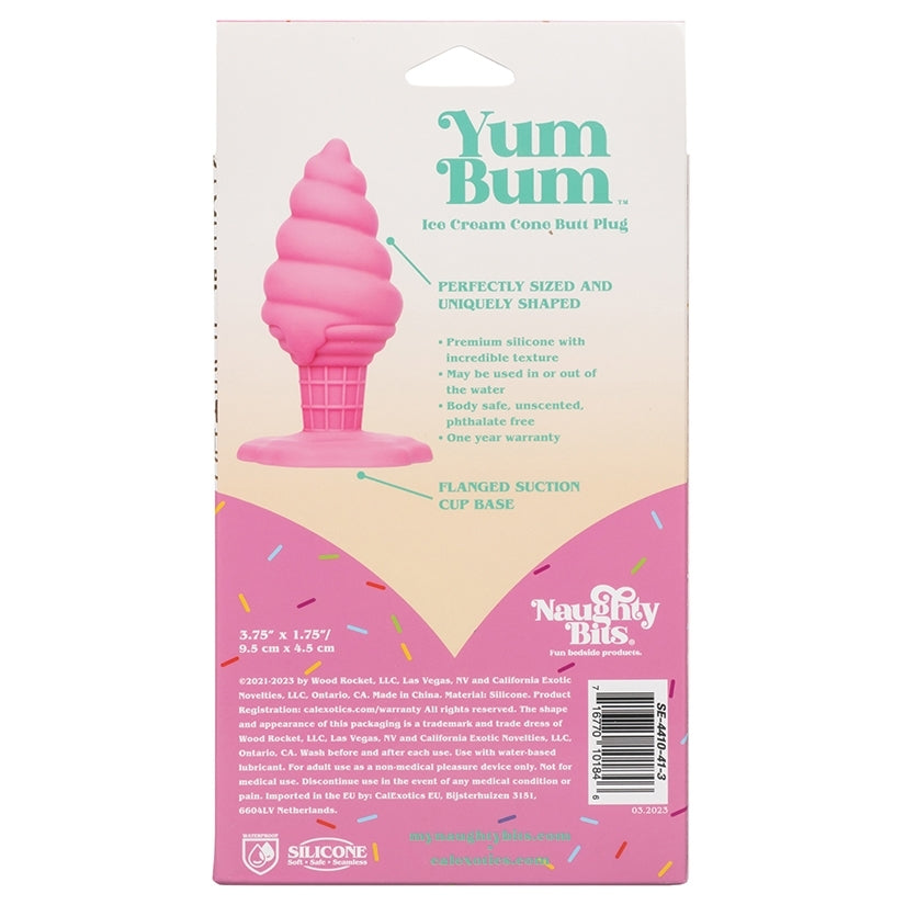 Naughty Bits Yum Bum Ice Cream Cone Butt Plug
