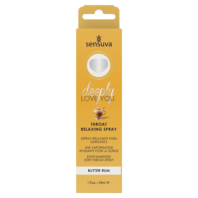 Sensuva Deeply Love You Throat Relaxing Spray-Butter Rum 1oz