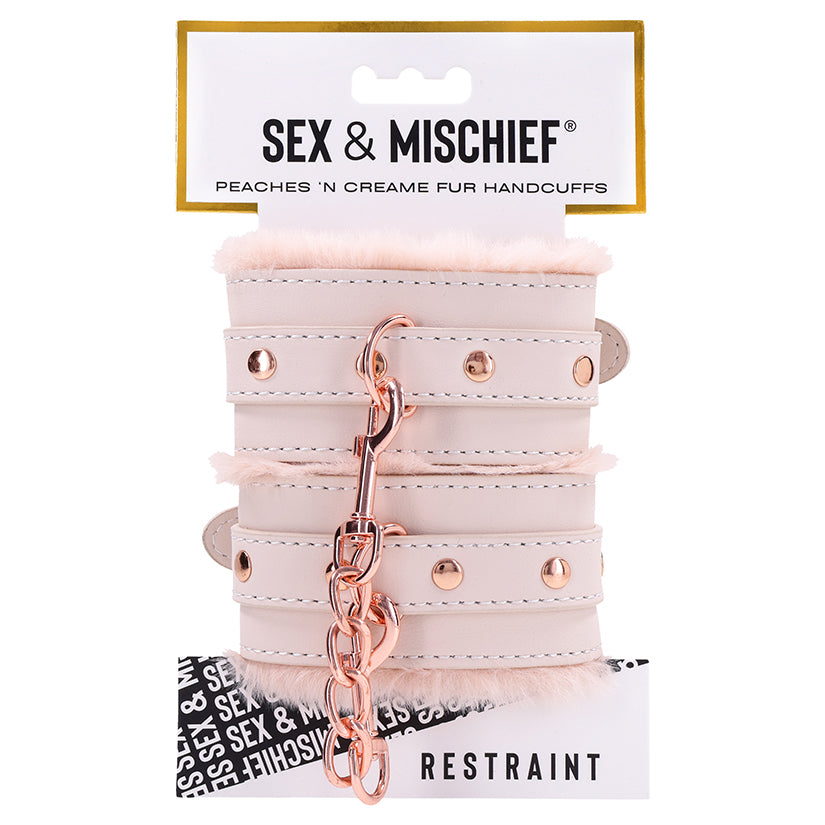 S&M Peaches Ôn CreaMe Fur Handcuffs