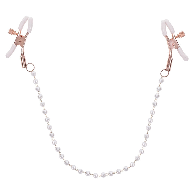 S&M Peaches On CreaMe Pearl Nipple Clamps